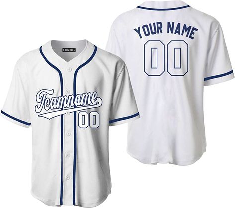 Amazon.com: Custom White Navy Baseball Jersey,Custom White Navy Pattern Baseball Jersey Sport Uniform Men Women,RetroWhite Pattern Baseball Jersey for Child Adults,White Baseball Jersey | JN10791 : Clothing, Shoes & Jewelry White Baseball Jersey, Sport Uniform, Uniform Men, Baseball Jersey Men, Baseball Uniforms, Custom Baseball Jersey, Sports Uniforms, Cheap Custom, Team Uniforms