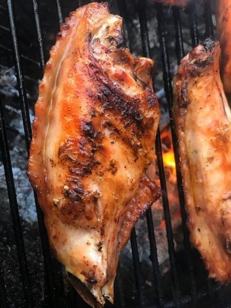 Barbecued Turkey Wings, Grill Turkey Wings, Barbecue Turkey Wings, Grilled Turkey Wings Recipe, Grilled Turkey Wings, Bbq Turkey Wings, Barbeque Turkey, Wings Recipe Grilled, Basting A Turkey