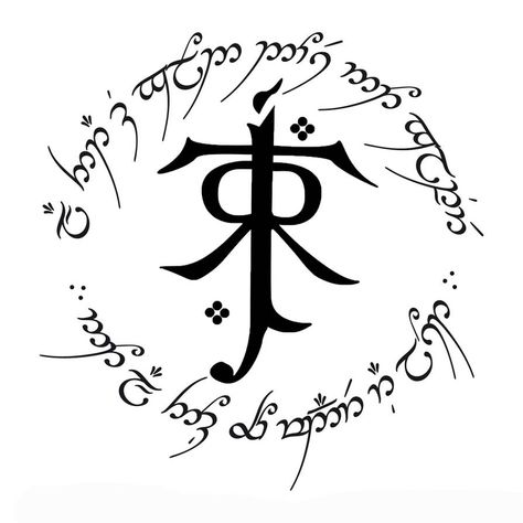 Tolkien Symbol, Lord Of The Rings Tattoo, Bike Tattoos, Movie Tattoos, Symbol Tattoo, Black Paper Drawing, Getting A Tattoo, Back Tattoos For Guys, Ring Tattoos