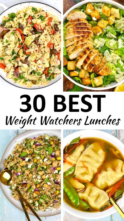 These easy Weight Watchers Lunch Ideas include thirty light and healthy lunches that don't compromise on flavor. Easy Weight Watchers Lunch, Weight Watchers Lunch Ideas, Weight Watchers Lunch, 300 Calorie Lunches, Lunch Ideas Easy, Weight Watchers Menu, Weight Watchers Lunches, Weight Watchers Meal Plans, Weight Watchers Chicken