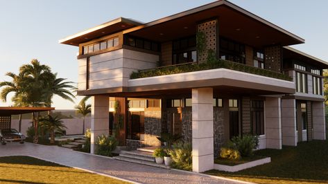 Modern Filipino House | Solihiya Inspired Philippines Modern House Design, Philippine Homes House Design, Asian Modern House Design, Filipino Houses Modern, Modern Tropical House Design Exterior, Modern Tropical House Plan, Tropical Modern House Design, Modern Philippine Architecture, Asian Exterior House Design