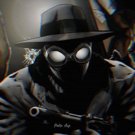 Spider Man Noir Pfp, Spiderman Noir Pfp, Spidernoir Pfp, Spider Noir Pfp, Noir Spiderman, Spider Noir, Spiderman Noir, Spaider Man, Ben 10 Comics