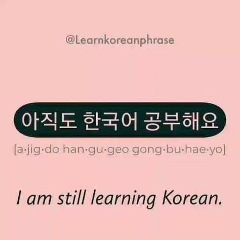 Learn Korean Phrases, Korean Introducing Yourself, Swear Words In Korean, Korean Phrases Learning, Cute Korean Words, Korean Conversation, Learn Korean Language, Korean Learn, Korean Grammar