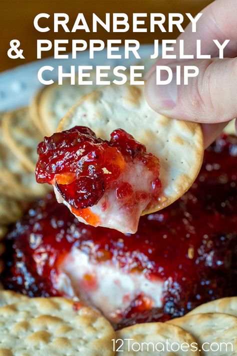 Cranberry Pepper Jelly, Pepper Jelly Cheese Dip, Pepper Jelly Dip, Finger Sandwich, Goat Cheese Dip, Red Pepper Jelly, Dip Recipes Easy, Pepper Jelly, Cranberry Recipes