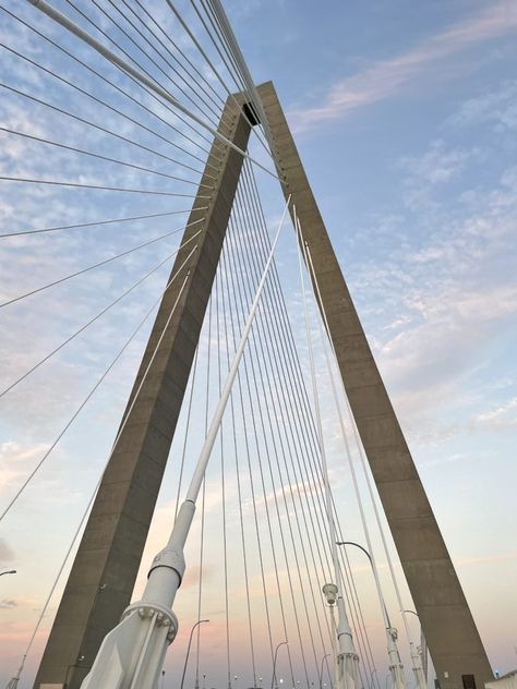 PHOTO GALLERY: Sunset Walk on the Arthur J. Ravenel Bridge - Charleston Daily Sunset Walk, Walk On, Charleston, Skyscraper, Photo Gallery, Photo Galleries, Bridge, Wonder