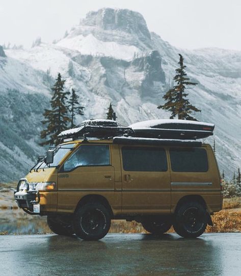 Delica Van, Toyota Van, Camper Van Life, Campervan Life, Build A Camper Van, Build A Camper, 4x4 Van, Expedition Vehicle, Van Camping