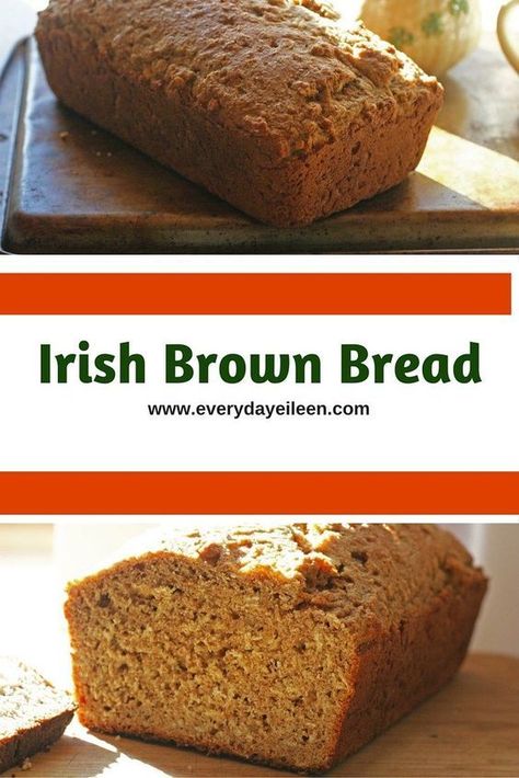 Irish Brown Bread Recipe, Irish Brown Bread, Brown Bread Recipe, Irish Cooking, Irish Foods, Loaf Cakes, Irish Food, Brown Bread, Irish Soda Bread