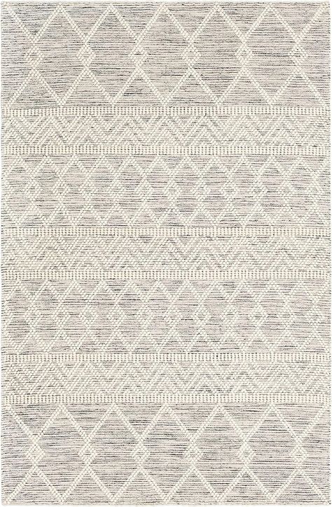 Amazon.com: Hauteloom Carolina Boho Moroccan Farmhouse Living Room Bedroom Wool Area Rug - Trellis Handmade Bohemian Carpet - Black, White, Cream - 5' x 7'6" : Home & Kitchen Moroccan Farmhouse, Farmhouse Carpet, Bohemian Carpet, Moroccan Trellis, Farmhouse Living Room, Farmhouse Living, Wool Area Rug, Living Room Carpet, White Cream