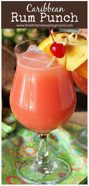 Banana Rum Punch, Rum Smoothie Recipes, Pineapple Rum Punch For A Crowd, Tiki Rum Punch, Caribbean Sunset Rum Punch, Rum Punch Pitcher Recipe, Summer Rum Punch, Paradise Punch Cocktail, How To Make Rum Punch