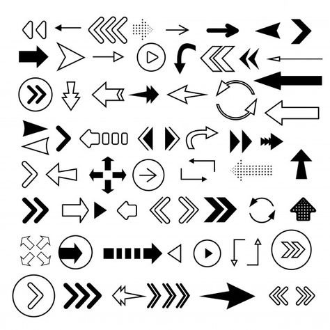 Arrows big black set icons. arrow icon. ... | Premium Vector #Freepik #vector #arrow #shapes #curve #group Arrows Design, Arrow Icon, Modern Flat, House Architecture, Arrow Design, House Architecture Design, Black Set, Style Guide, Layout Design