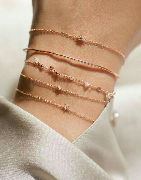 Ros Gold, Accesories Jewelry, Gold Armband, Dainty Bracelets, Rose Gold Bracelet, Rose Gold Jewelry, Diy Schmuck, Girly Jewelry, Jewelry Inspo