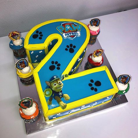 Diy Cakes, Paw Patrol Birthday Cake, Bday Party Kids, Awareness Ribbons Colors, 2 Birthday Cake, Paw Patrol Cake, Old Fan, Number Cakes, Paw Patrol Birthday