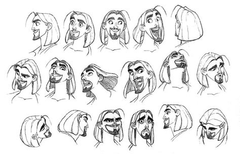 Disney Male Character Design, Facial Poses, Disney Character Design, Disney Expressions, Expressions Reference, Character Design Disney, The Road To El Dorado, Road To El Dorado, Disney Art Style