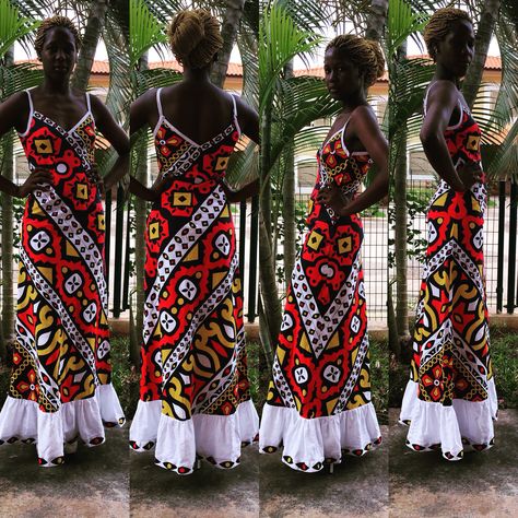 Dressed in Samacá, Angolan traditional fabric. #LisetePote design South African Traditional Clothing, Dressing Style, National Dress, Traditional Fabric, African Culture, Fashion Sale, African Clothing, Black Lives, Traditional Dresses