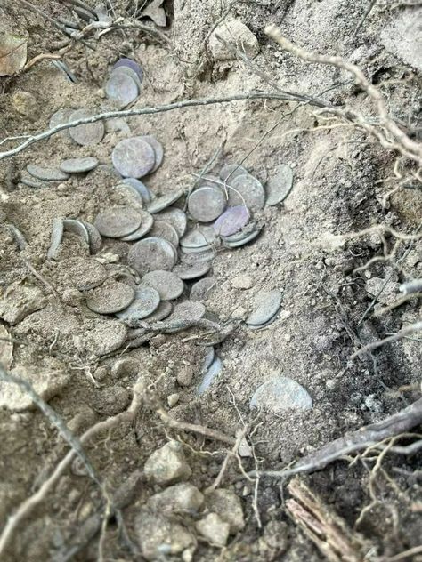 Someone buried treasure 2,000 years ago and never returned. A hiker just found it Soldiers Returning Home, Ancient Roman Coins, Buried Treasure, Roman Coins, Historical Period, The Morgan, Commemorative Coins, Morgan Silver Dollar, Old Coins