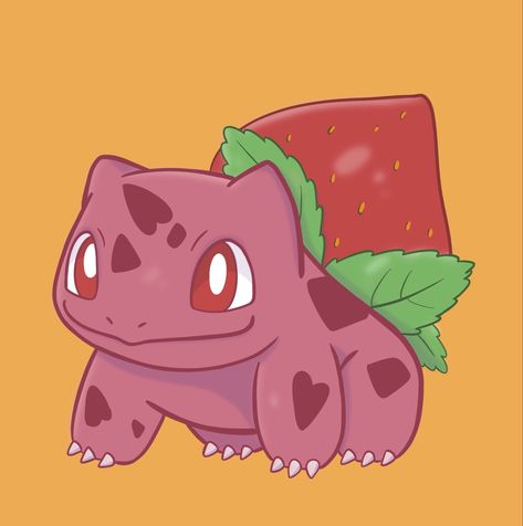 Strawberry Bulbasaur pokemon drawing cute drawing digitalart Cute Bulbasaur Drawing, Strawberry Bulbasaur, Rose Bulbasaur, Bulbasaur Painting, Pink Bulbasaur, Bulbasaur Drawing, Dinosaur Wallpaper, Kawaii Things, Pokemon Collection