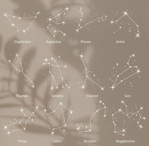 Star Zodiac Signs Tattoo, Birth Month Star Constellations Tattoo, November Constellation Tattoo, June Constellation Tattoo, March Constellation Tattoo, Constilation Tattoo Shoulder, Birth Constellation Tattoo, Sagittarius Star Constellation Tattoo, Constalation Stars Tatoos