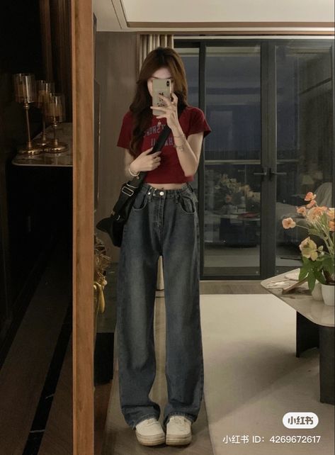 Korean Clothes Girl, Casual Korean Outfits Street Style, Japanese Girl Outfits, Korean Outfits Street Styles, Korean Casual Outfits Street Styles, Summer Korean Outfits Street Styles, Korean Girl Outfits, Outfits Aesthetic Korean, ��대학생 스타일