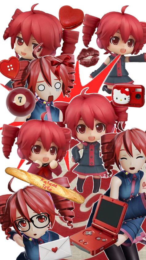 TetoTetoTetoTeto Teto Wallpaper, Kaai Yuki, Kasane Teto, Vocaloid Funny, Bff Drawings, Vocaloid Characters, I Messed Up, Mood Wallpaper, Red Aesthetic