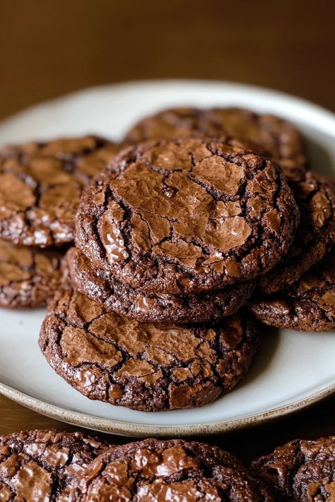 Love brownies? Love cookies? These Brownie Cookies are the ultimate fusion of rich, fudgy brownies and chewy chocolate chip cookies. Perfectly crispy on the edges and gooey in the center, they’ll be your new go-to dessert! Satisfy your cravings – grab the full recipe. #BrownieCookies #ChocolateDessert #FudgyCookies #BakingRecipe #ChocolateLovers #DessertIdeas #EasyBaking #CookieRecipe #BrownieLovers #ChewyCookies Brownie Cookie Recipe, Soft Chewy Cookies, Cookie Recipes Chewy, Ultimate Chocolate Chip Cookie, Cookie Brownie Recipe, Love Cookies, Chewy Brownies, Chewy Chocolate Chip, Best Brownies