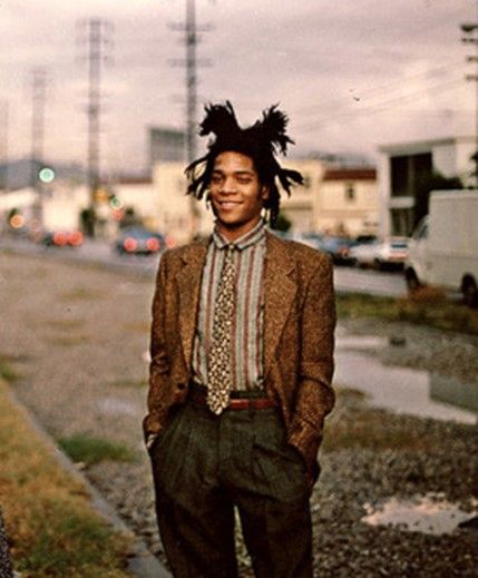 12 August - the day Jean-Michel Basquiat died 27 years ago at the age of 27 - Le mot juste en anglais Basquiat Fashion, Basquiat Style, Don Perignon, Jm Basquiat, Basquiat Art, Wardrobe Goals, Jean Michel Basquiat, Rock N’roll, Jean Michel