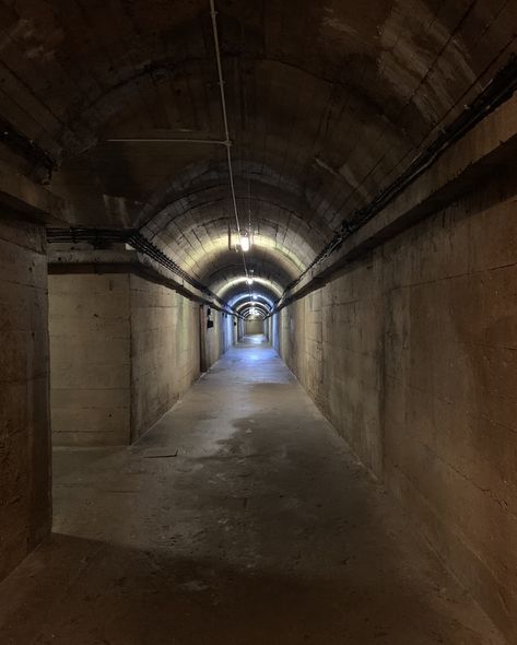 German Underground Hospital, Guernsey #travel #channelislands #tunnel #ww2 Creepy Tunnel, Underground Tunnels Secret Passage, Underground Tunnels Aesthetic, Midnight Summer Dream, Abandoned Tunnel Aesthetic, Guernsey Island, Underground Shelter, Paris Underground Tunnels, Water Drip