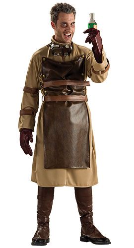 Adult Mad Scientist Costume Robe w/ApronGoggles (may vary from image slightly)GlovesSee what kind of trouble you can invent when you transform into a mad scie Lab Clothes, Steampunk Scientist, Mad Scientist Halloween Costume, Victorian Doctor, Mad Scientist Costume, Dr Horrible, Scientist Costume, Horror Costumes, Mad Scientist Halloween