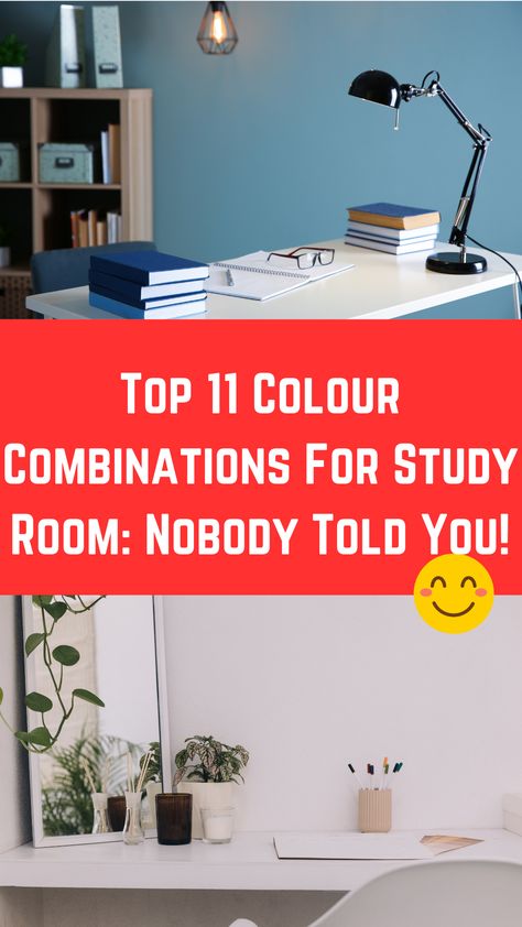 Top 11 Colour Combinations For Study Room: Nobody Told You! Small Room Colors, Focus While Studying, Bedroom Wall Colour Combination, Room Interior Colour, Aesthetics Bedroom, Wall Paint Colour Combination, Colors Bedroom, Student Bedroom, Room Color Combination