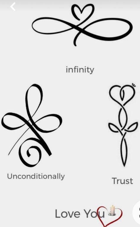 Tiny Spiritual Tattoos For Women, Symbols That Represent Love, Twin Sister Tattoos Symbols, Trust Symbol Tattoo, Symbol For Unconditional Love Tattoo, Spiritual Tattoos Meaningful For Women, Unconditional Love Symbol Tattoo, Meaningful Family Tattoo Ideas Symbols, Symbol For Trust