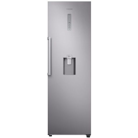 Samsung RR39M7340SA 60cm Freestanding Larder Fridge With Water Dispenser – SILVER Fridge With Water Dispenser, Freestanding Larder, Single Door Fridge, Larder Fridge, Samsung Fridge, Freestanding Fridge, Door Alarms, Small Refrigerator, Tempered Glass Shelves