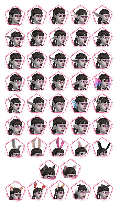 Desigual Sims 4 Cc Pointed Ears, Vampire Mods Sims 4, Ts4 Fantasy Cc, Sims 4 Horror Cc, Sims 4 Teeth Cc, Ts4 Skin, Cc Shopping, Sims Packs, Sims 4 Anime