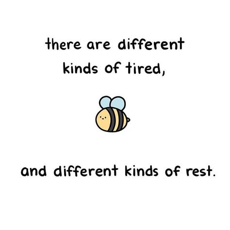 📷 @chibirdart There are many ways to be tired: we can, of course, be physically tired, but we can also be mentally tired, drained by too much extraversion (or introversion!), sad about world events or news stories...to name a few. Recovering from different forms of tiredness looks different too. To give our minds a rest we might choose to go for a run or a swim, if we're feeling drained from socialising we can plan a night for ourselves, and to give ourselves a break from the news we can try tu Drained Quotes, Types Of Rest, Give Too Much, Feeling Drained, Fitness Inspiration Body, Different Types, Words Quotes, Make Sure, Personal Development