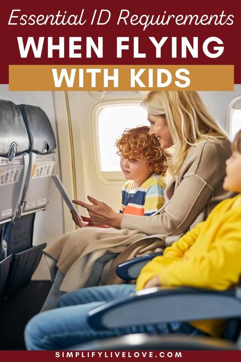 Essential ID Requirements For Flying with Minors Flights With Kids, Flying With A Toddler, Tips For Flying, Airplane Activities, Red Eye Flight, Kids Checklist, Don't Disturb, Global Citizenship, Flying With Kids