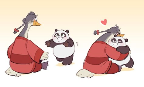 I Like KFP on Tumblr Po And Tigress, Dreamworks Art, 하울의 움직이는 성, Kung Fu Panda 3, Dreamworks Movies, Panda Art, Animation Movie, Dreamworks Animation, Kung Fu Panda