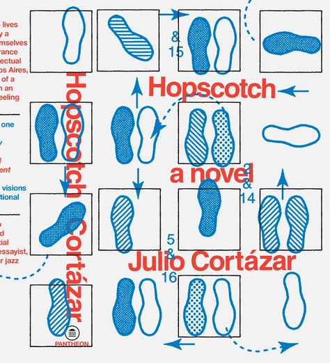 Hopscotch, Julio Cortázar - Fonts In Use Camp Themes, The Girl With The Dragon Tattoo, Vintage Book Cover, Contemporary Books, Book Jacket, Print Designs Inspiration, Graphic Design Print, Book Cover Design, Summer Camp