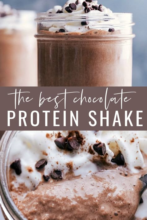 Chocolate Protein Powder Smoothie, Chocolate Protein Smoothie Recipes, Protein Powder Recipes Shakes, Simple Smoothies, Chocolate Protein Shake, Best Whey Protein Powder, Chocolate Protein Smoothie, Yummy Protein Shakes, Protein Shake Recipe