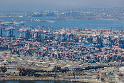 AERIAL // Port of Long Beach on Behance Port Lympne, Port Meirion, Aerial Beach Photography, Port Louis, Blue Water Bridge Port Huron, Port Angeles, Photography Series, Fields Photography, Aerial Photography