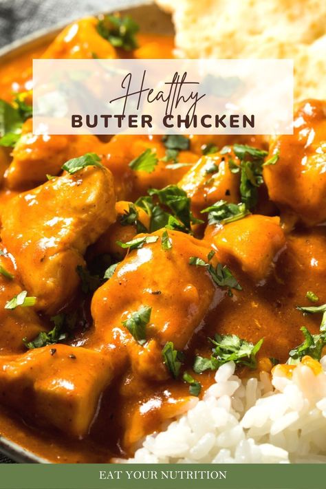 Is butter chicken healthy and keto-friendly? Well, my keto-friendly banging butter chicken recipe is one of my go-to flavorful dishes. Butter chicken is a popular Indian recipe. This one I prepared to be keto-friendly. A butter chicken recipe is a delicious mix of creamy tomato sauce with many fragrant spices that make up the typical garam masala spice mixture. High Protein Butter Chicken, Healthy Butter Chicken, Healthy Butter Chicken Recipe, Butter Chicken Spices, Holistic Nutrition Recipes, Butter Chicken Sauce, Chicken Sauce Recipes, Thyme Chicken, Spiced Butter