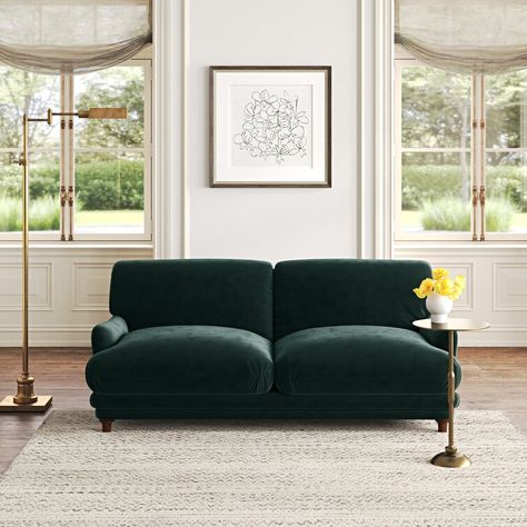 London Sofa, Grey Velvet Sofa, Style Anglais, Blue Velvet Sofa, Sofa Velvet, Kelly Clarkson Home, Green Velvet Sofa, Velvet Couch, Sofa Review