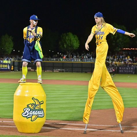 Baseball Will Never Be As Fun As Banana Ball Banana Games, Savannah Bananas, Banana Party, Chinese New Year Design, Harlem Globetrotters, Travel Team, Party Animals, Taylor Swift Concert, The Outfield