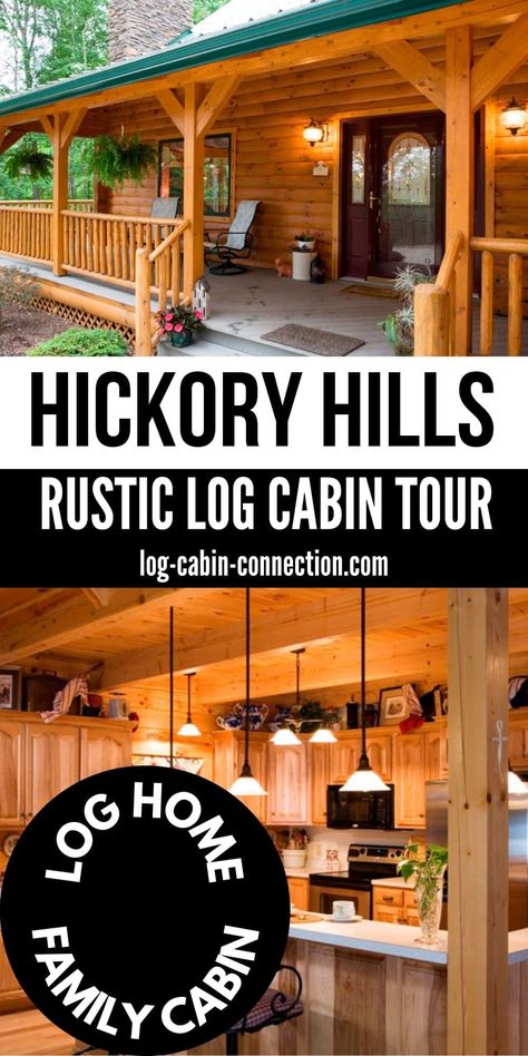 Log Cabin Addition Ideas, Log Cabin Homes Interior, Log Cabins Interiors, Log Cabin Homes Exterior, Log Cabin Bedroom, Adirondack Cabin, Next Gen Homes, Log Cabin Kitchen, Diy Log Cabin