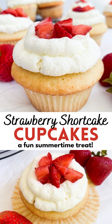 Oreo Trifle, Strawberry Shortcake Cupcakes, Shortcake Cupcakes, Strawberry Shortcake Cupcake, Strawberry Shortcake Recipe, Cake Strawberry, Strawberry Shortcake Recipes, Shortcake Recipe, Baking Desserts