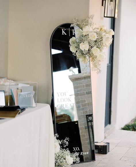 Long Mirror Welcome Sign Wedding, Full Body Mirror Welcome Sign Wedding, Wedding Full Length Mirror, Full Length Mirror Wedding Sign, Wedding Mirror Sign, Mirror Signage, Mirror Wedding Sign, Mirror Wedding Signs, Wedding Welcome Table