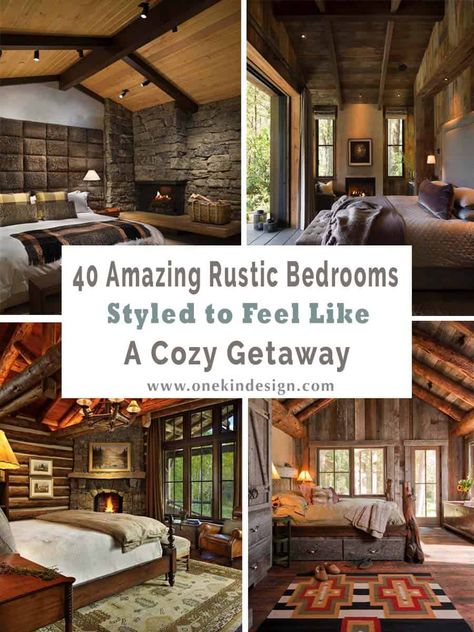 40 Amazing rustic bedrooms styled to feel like a cozy getaway Cabin Style Bedroom, Cabin Style Living Room, Rustic Cabin Bedroom, Rustic Bedrooms, Cabin Chic, Refined Rustic, Rustic Cabins, Cabin Bedroom, Bedroom Rustic