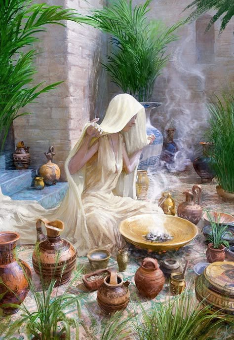 Incense The Oracle, Fantasy Magic, Art Et Illustration, Arte Fantasy, 판타지 아트, Fantasy Inspiration, Spiritual Art, Fantasy Artwork, Divine Feminine