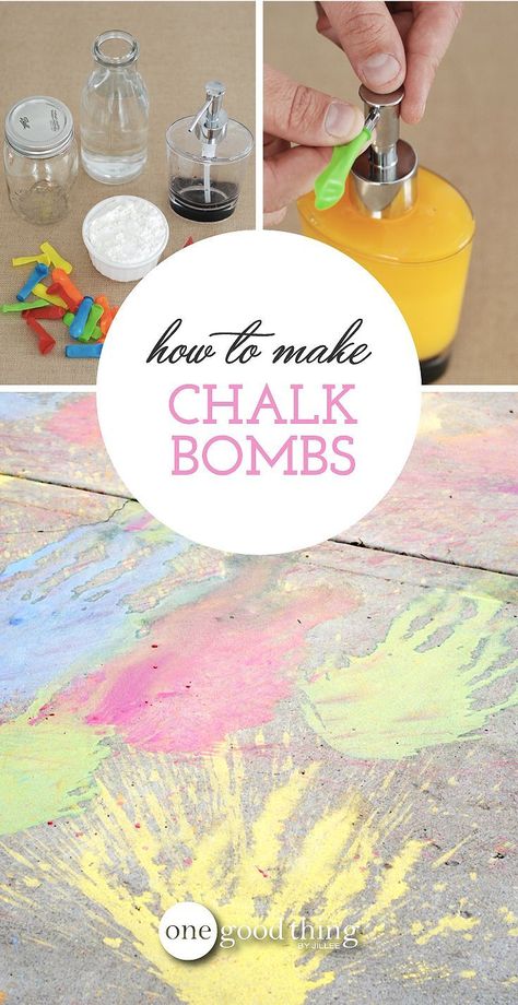 Add some messy, colorful, outdoor fun to your summer with these homemade chalk bombs! Messy Games, Messy Party, Homemade Chalk, Color Wars, Messy Crafts, One Good Thing By Jillee, Colored Chalk, Messy Art, Summer Fun List