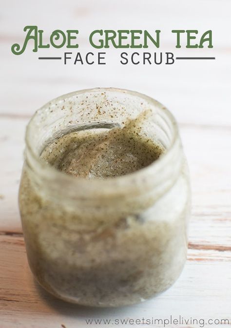 Scrub Ideas, Face Scrub Recipe, Homemade Face Wash, Make Up Diy, Green Tea Face, Aloe Green, Coconut Oil Recipes, Scrub Corpo, Scrub Recipe