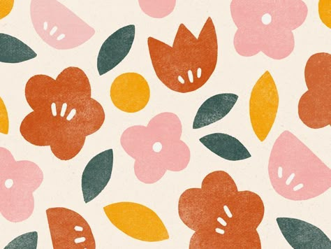 Posca Art, Flower Pattern Design, Pattern Flower, Flowers Design, Watercolor Flower, Flower Illustration, Pattern Illustration, Floral Illustrations, Design Set