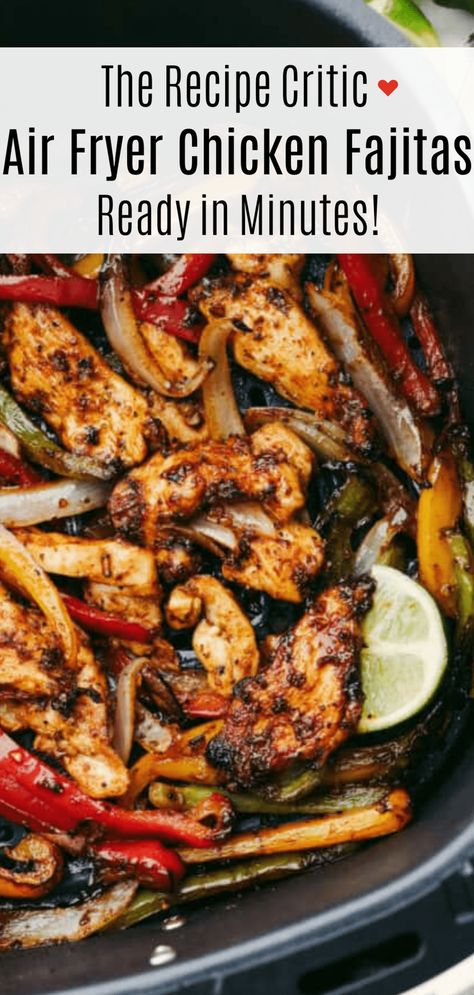 Air Fryer Chicken Fajitas, Air Fryer Recipes Healthy Low Carb, Air Fryer Recipes Keto, Balanced Lunch, Lunch Bowls, Healthy Air Fryer, Chicken Fajita, Air Fried Chicken, Fajita Recipe