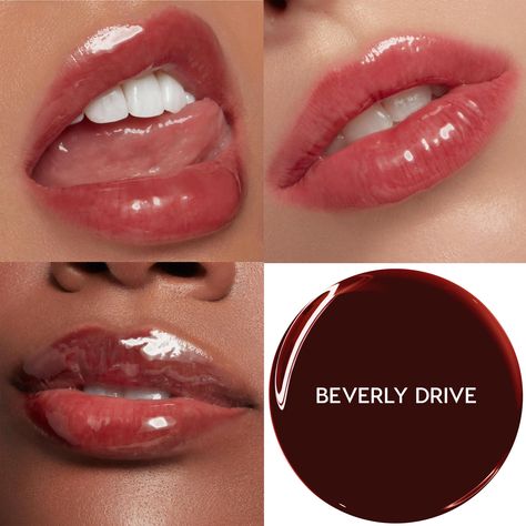 Drive through 90210 with this rich blackberry Best Clear Lipgloss, Natural Lip Fillers, Red Lipgloss, Peppermint Cookie, Berry Makeup, Plump Lips, Makeup Accesories, Makeup Spray, Natural Lip Colors